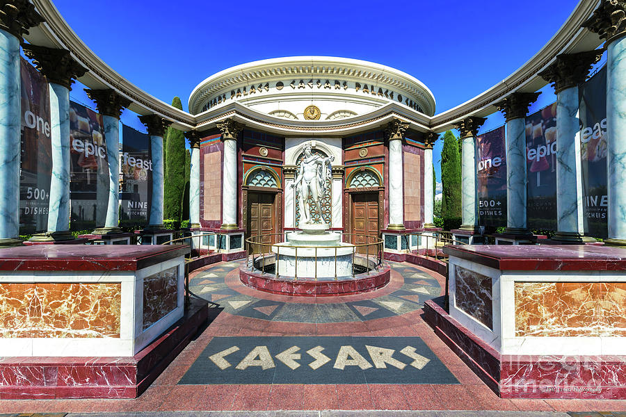 Las Vegas Photograph - Caesars Palace Secret Entrance Wide by Aloha Art