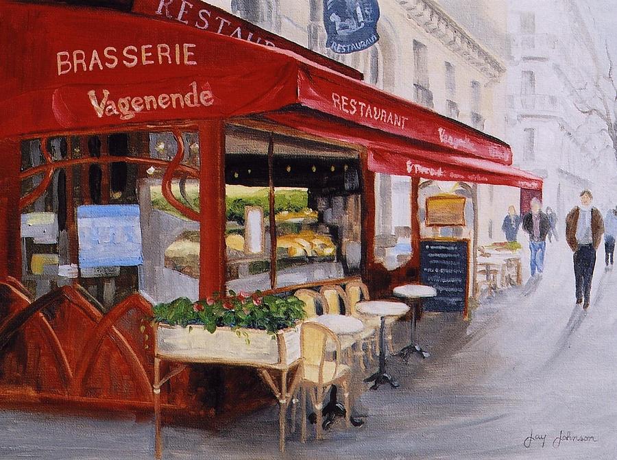 Cafe Painting - Cafe 4 by Jay Johnson Cafe Painting - Cafe 4 by Jay Johnson
