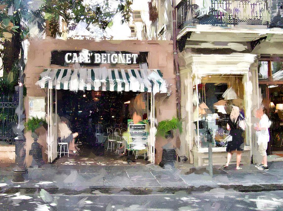 Cafe Photograph - Cafe Beignet Summer Day by Scott Crump Cafe Photograph - Cafe Beignet Summer Day by Scott Crump