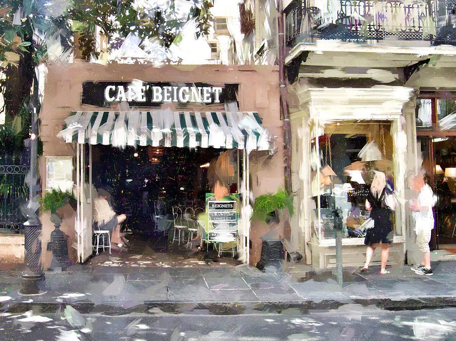 New Orleans Photograph - Cafe Beignet Summer Day by Scott Crump