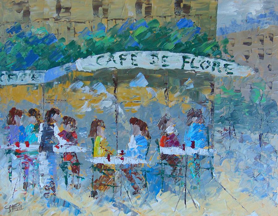 Cafe de Flore Painting by Frederic Payet