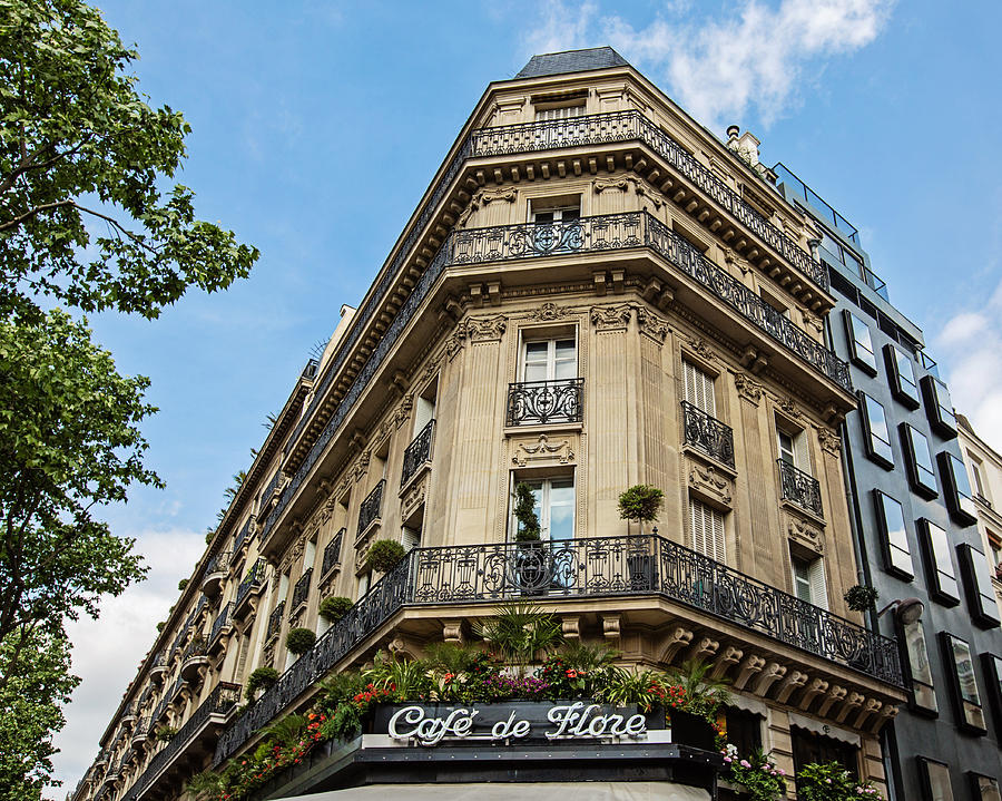 Cafe de Flore - Paris, France Photograph by Melanie Alexandra Price
