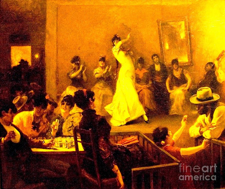 Cafe del Buzero - Sevilla Painting by Thea Recuerdo