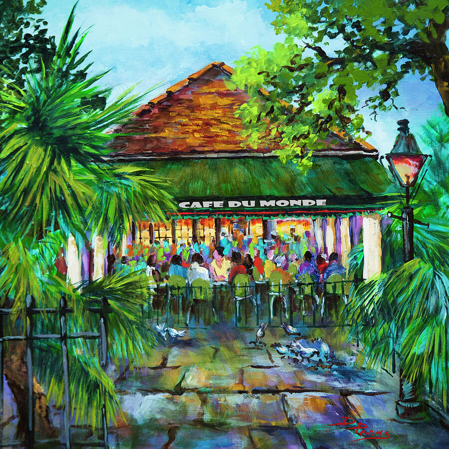 New Orleans Painting - Cafe du Monde Morning by Dianne Parks