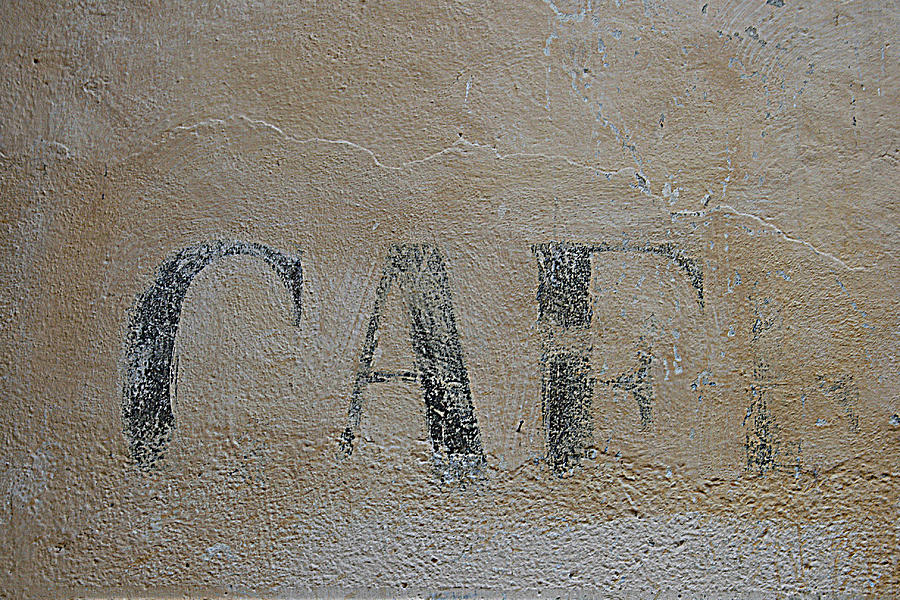 Coffee Photograph - Cafe Graffiti  by Georgia Clare