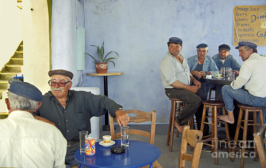 Cafe in Greece Photograph by Madeline Ellis