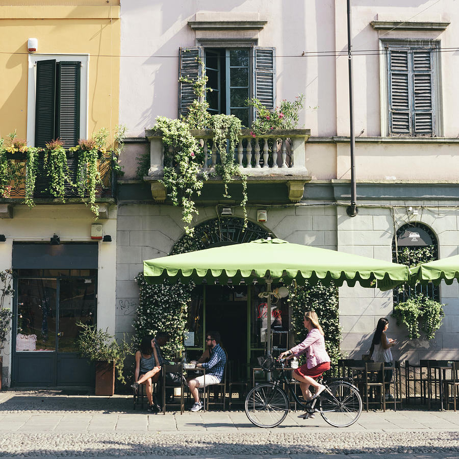 Cafe in Milan Photograph by Alexandre Rotenberg | Fine Art America