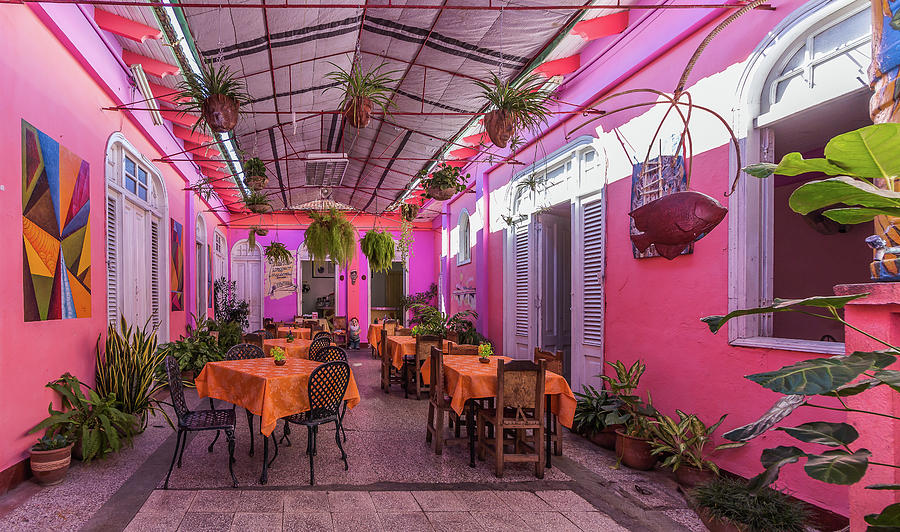 Cafe In Santiago De Cuba Photograph