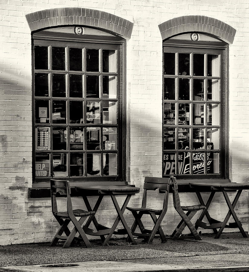 Vintage Photograph - Cafe in Sepia by Bill Cannon