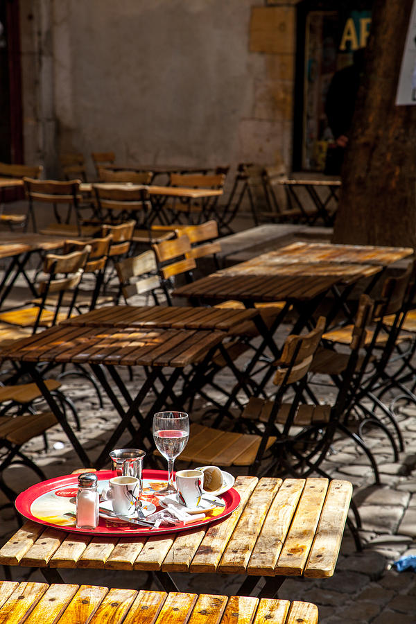 Cafe in Vieux Lyon Photograph by W Chris Fooshee