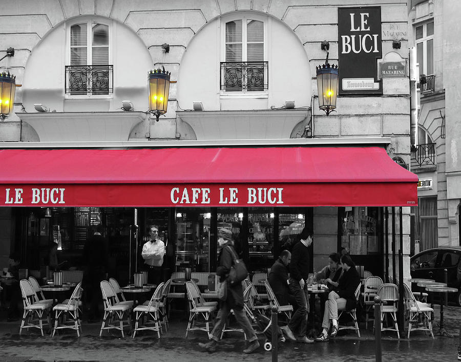 Cafe Le Buci Photograph by Tom Reynen