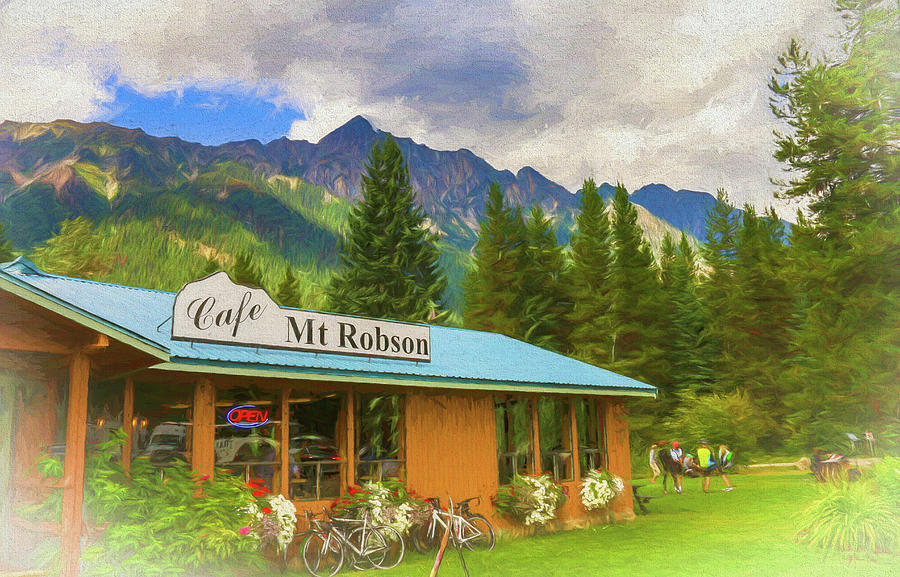 Cafe Mount Robson  Photograph by Ola Allen