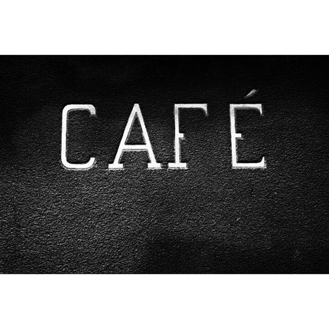 Sign Photograph - Cafe Sign by Georgia Clare
