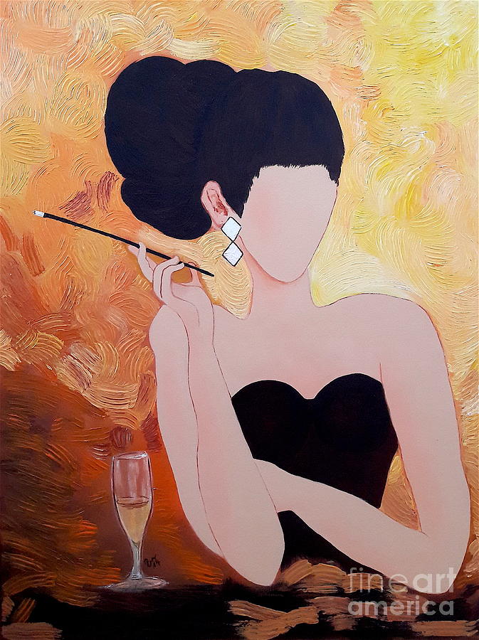 Jazz Painting - Cafe Society II by Lotti Leibnitz