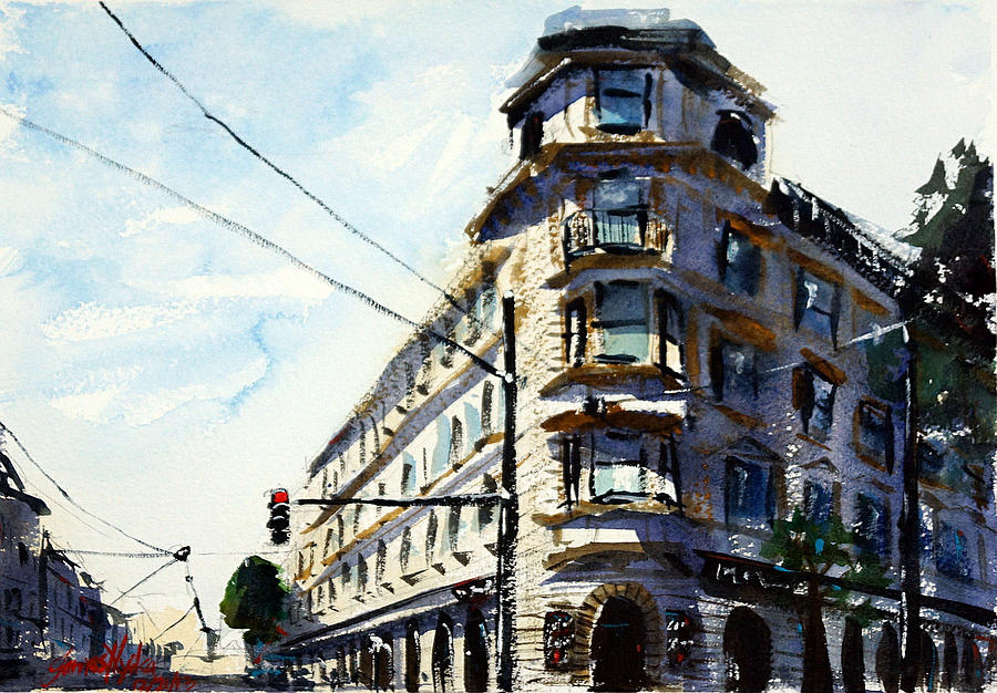 Cafe Sperl I Painting by James Nyika - Fine Art America