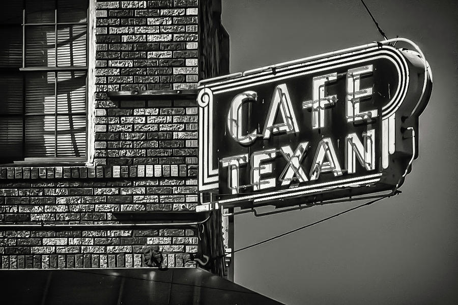 Cafe Texan Photograph by James Woody