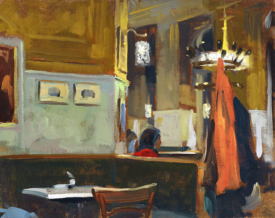 Cafe Westend Painting by Andrew Judd