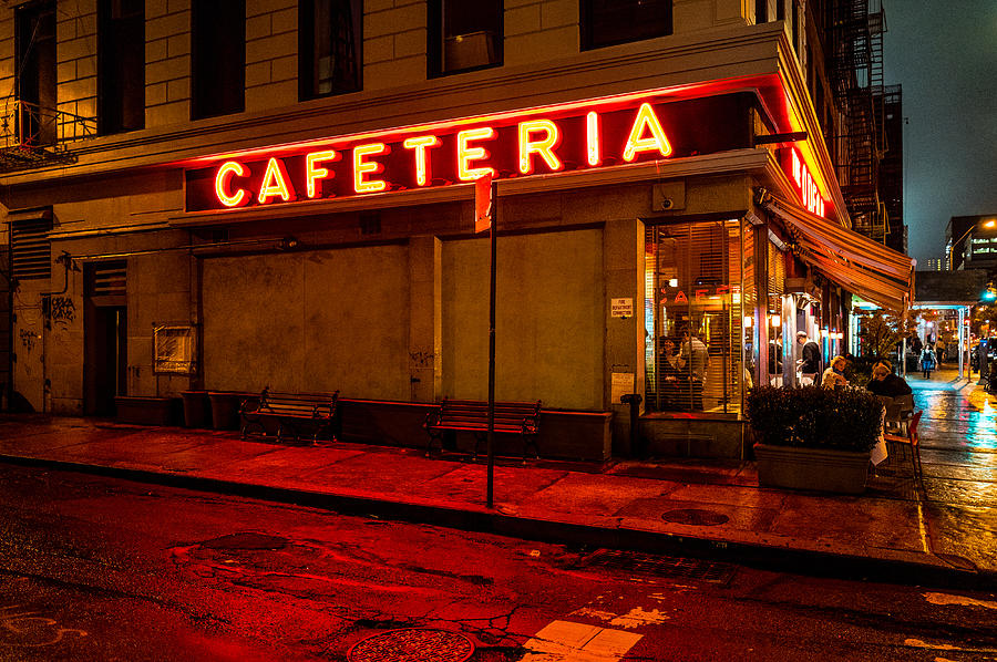 Midnight Cafe New York Photograph by M G Whittingham
