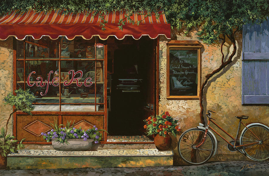 Caffe Painting - caffe Re by Guido Borelli