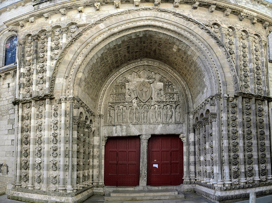 Romanesque Photograph - Cahors Cathedral facade Nord by RicardMN Photography