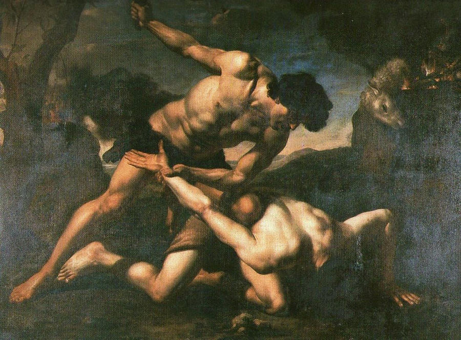 Cain And Abel Painting - Cain and Abel by MotionAge Designs