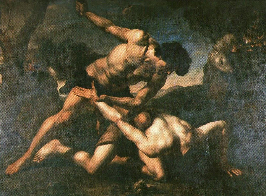 cain killed abel african art