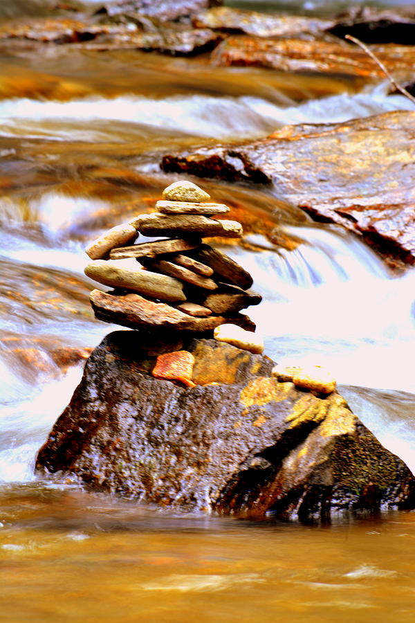 Cairn Photograph by Lisa Wooten