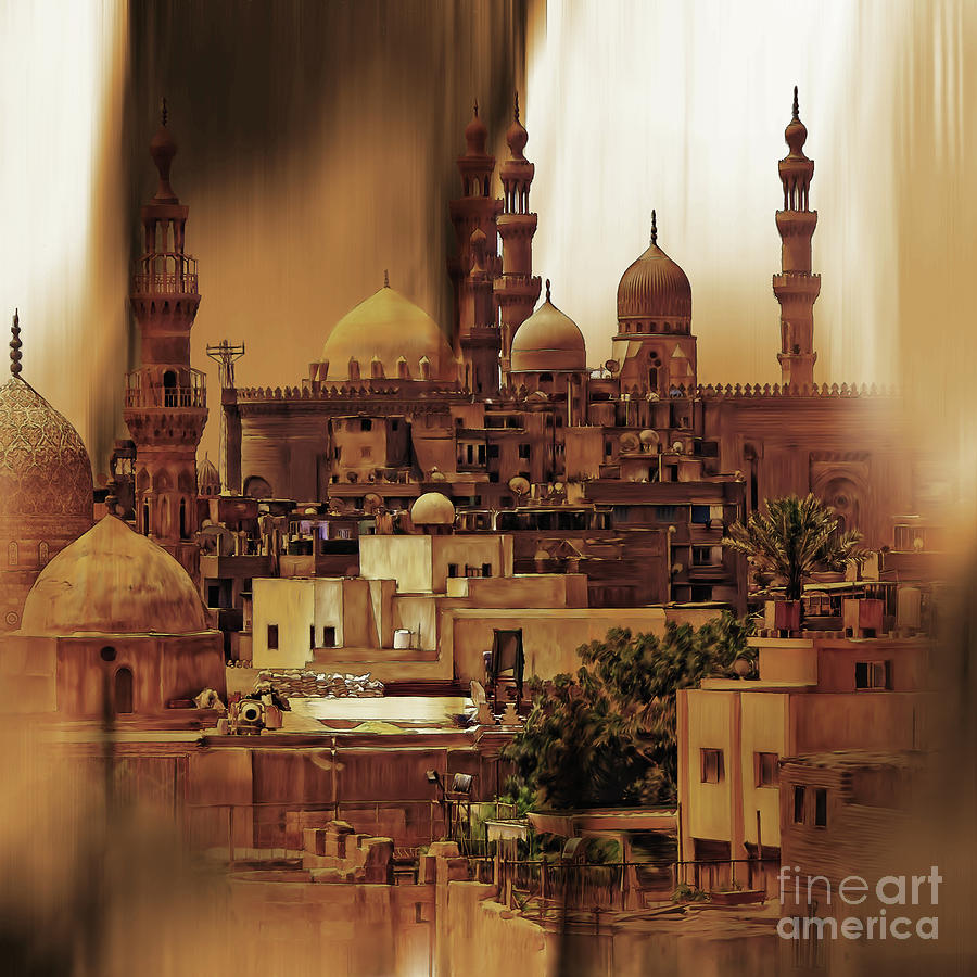 Abstract Painting - Cairo Egypt art 03 by Gull G