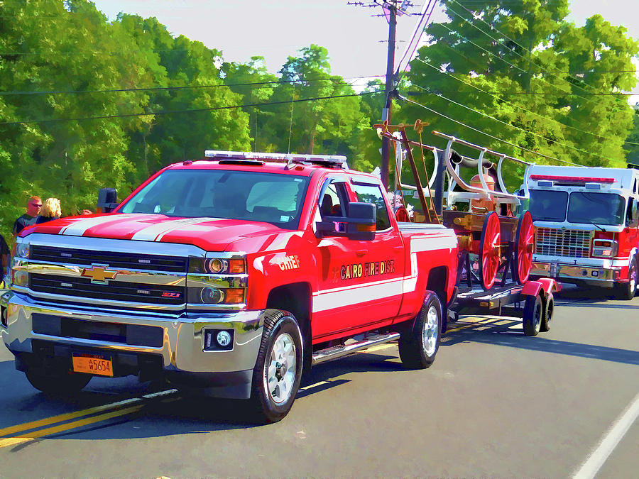 Cairo Fire Dist. 1 Painting by Jeelan Clark