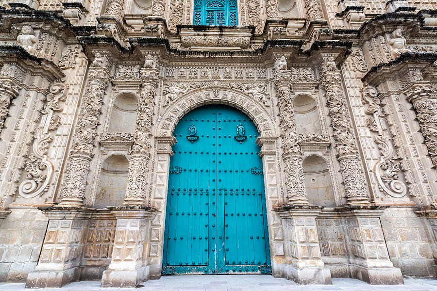 Architecture Photograph - Cajamarca Cathedral Facade by Jess Kraft