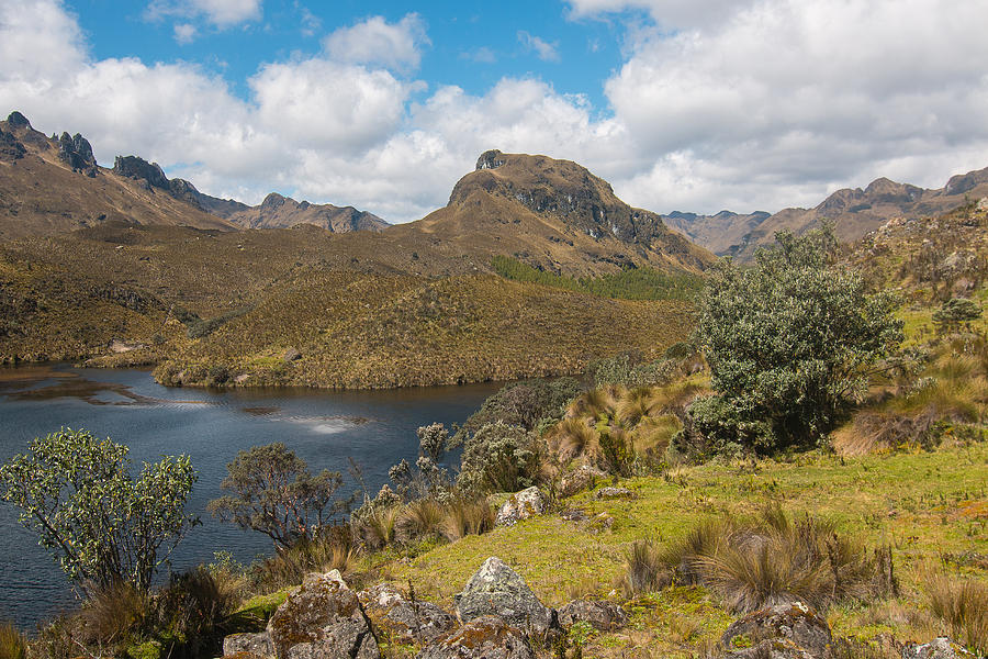 Cajas Park and the Andes Photograph by Robert McKinstry