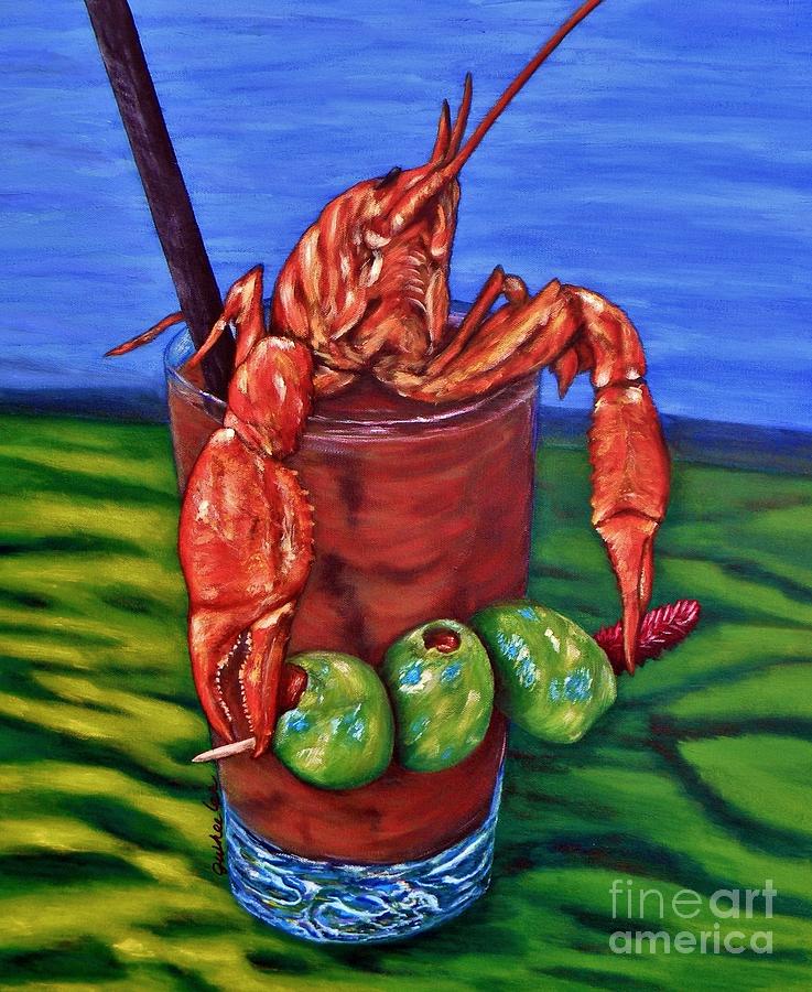 Cajun Cocktail Painting by JoAnn Wheeler