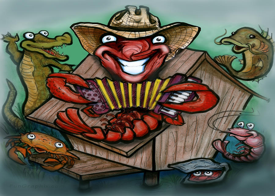 Cajun Critters Greeting Card by Kevin Middleton
