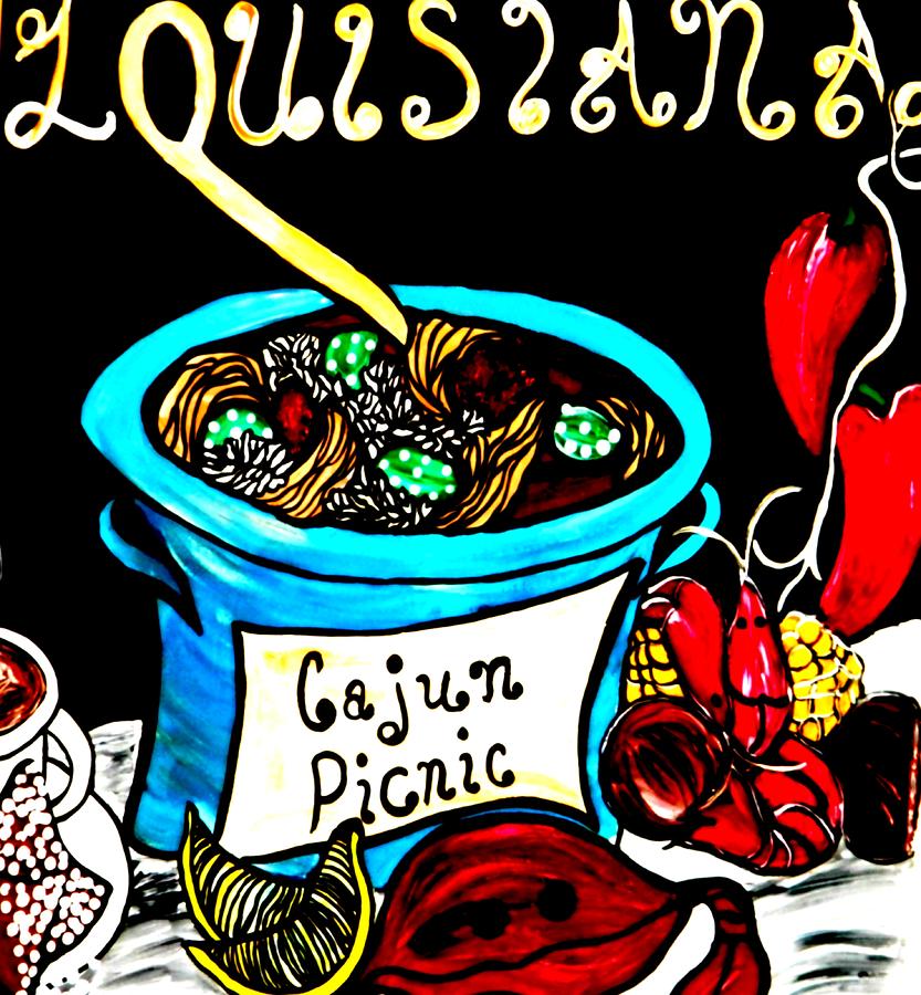 New Orleans Painting - Cajun Picnic by Amy Carruth-Drum