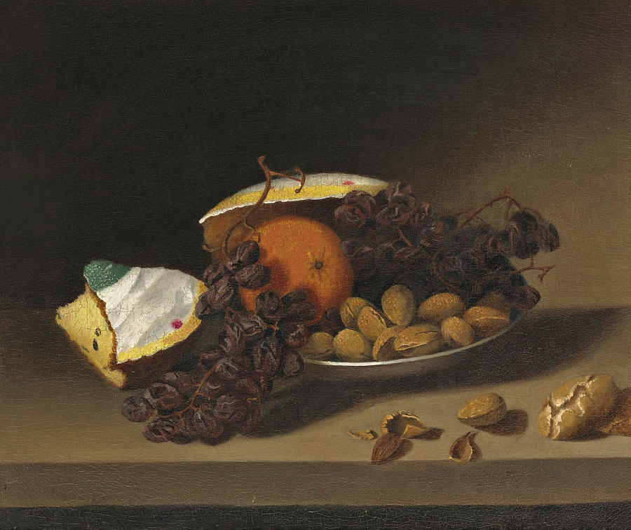 Cake, Raisins and Nuts Painting by Margaretta Angelica Peale