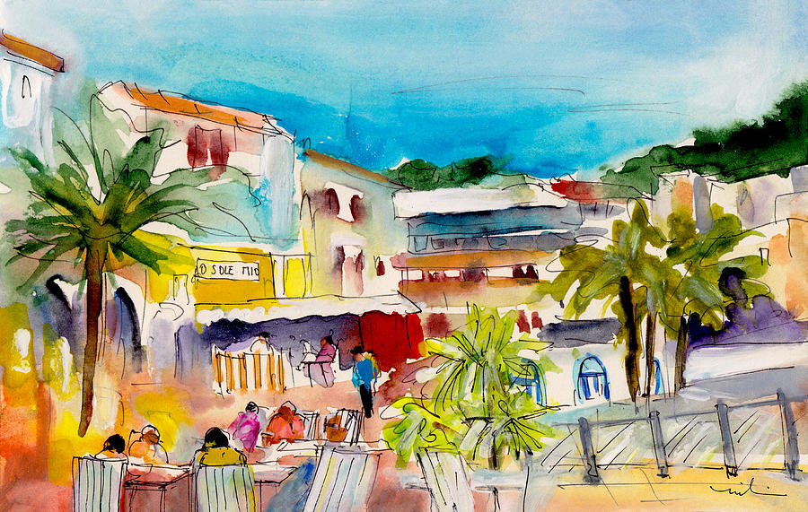 Cala Ratjada Town Painting by Miki De Goodaboom