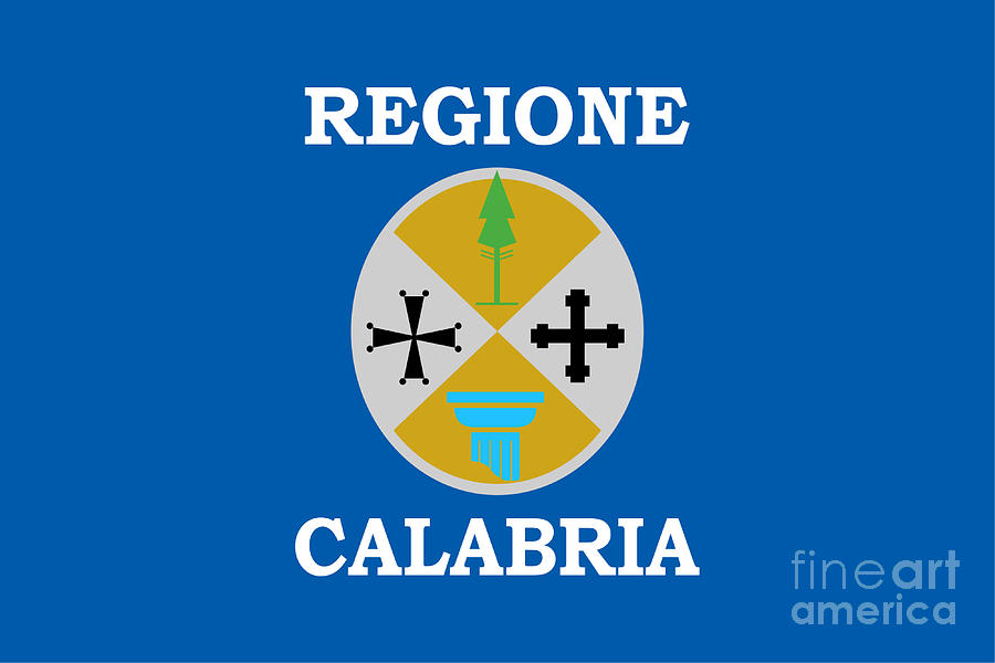 Calabria Flag Digital Art