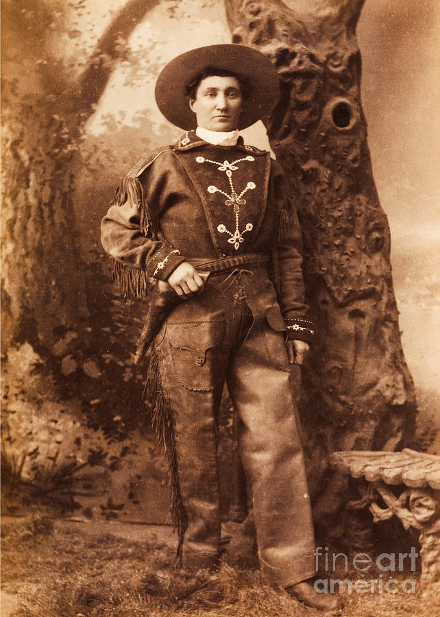 Wild West Cowgirl Calamity Jane circa 1880 Photograph by Peter Ogden