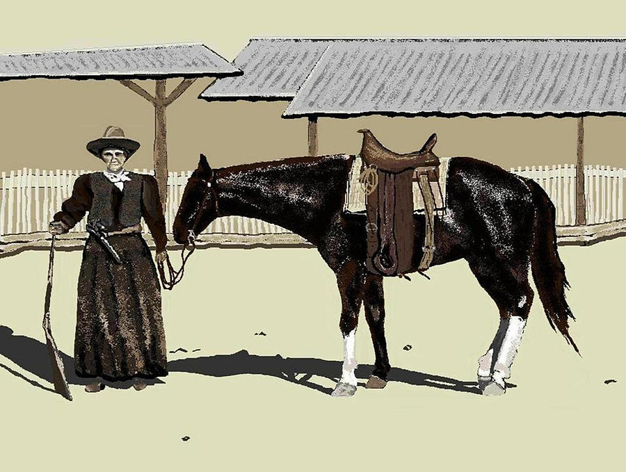 Horse Digital Art - Calamity Jane by Carole Boyd