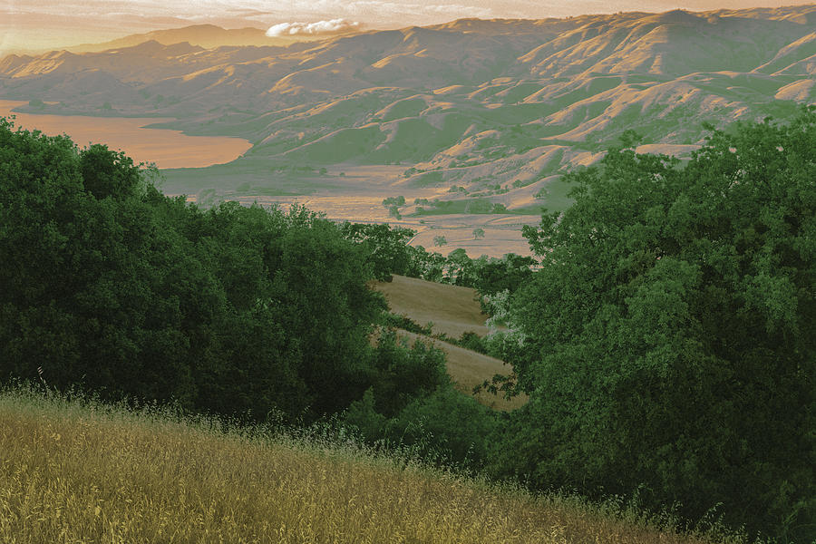 Calaveras Reservoir, Sunol Valley, Santa Clara County, California Abstract Photograph by Kathy Anselmo Calaveras Reservoir, Sunol Valley, Santa Clara County, California Abstract Photograph by Kathy Anselmo