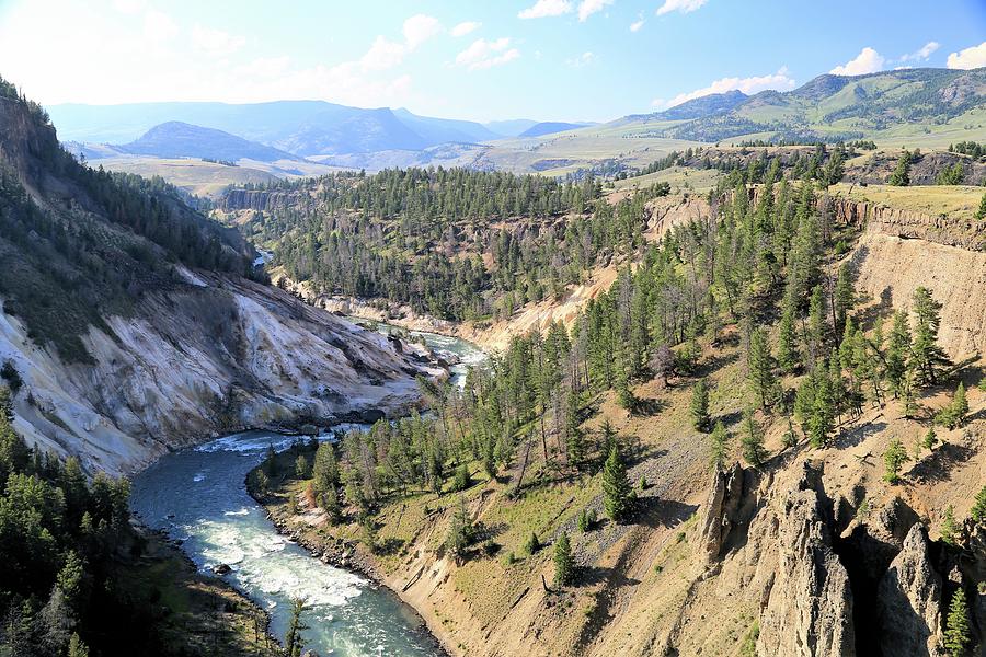 Calcite Springs Along The Bank Of The Yellowstone River Photograph