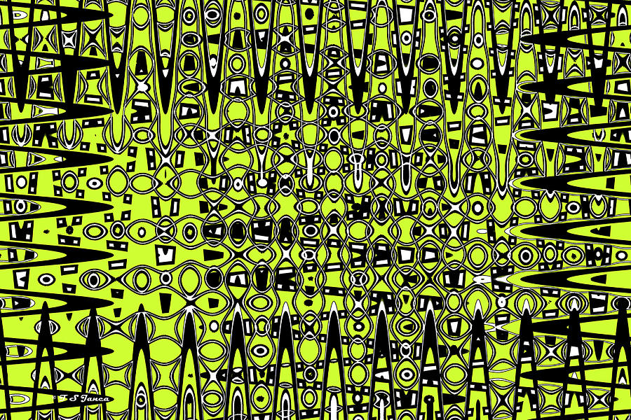 Calculations And Rhythm Abstract Digital Art by Tom Janca
