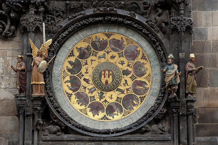 Calendar From Astronomical Clock In Prague Photograph