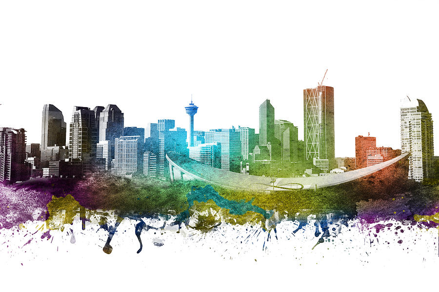 Image result for calgary skyline drawing