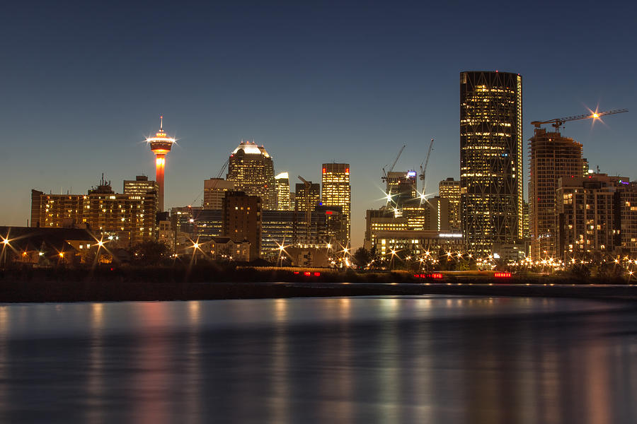 Calgary Lights Photograph by Celine Pollard