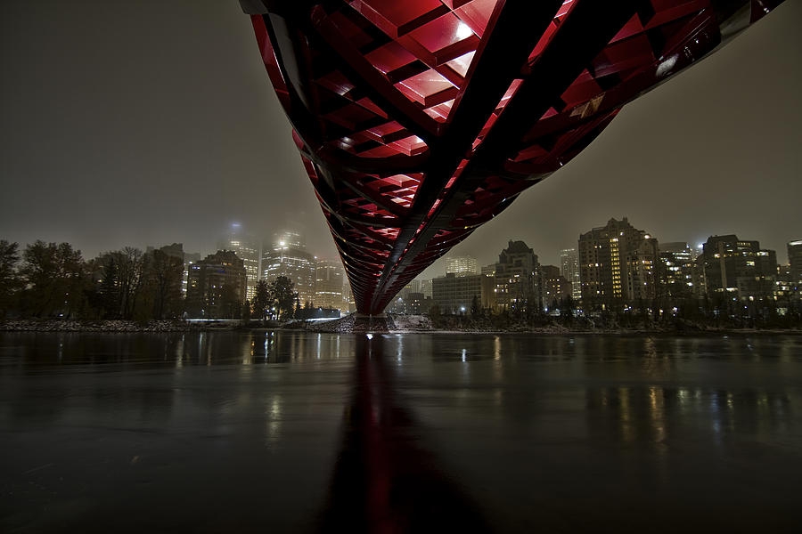 Architecture Photograph - Calgary Peace Bridge by Helder Martins