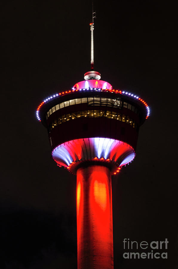 Calgary Tower Canada 150 Photograph by Bob Christopher