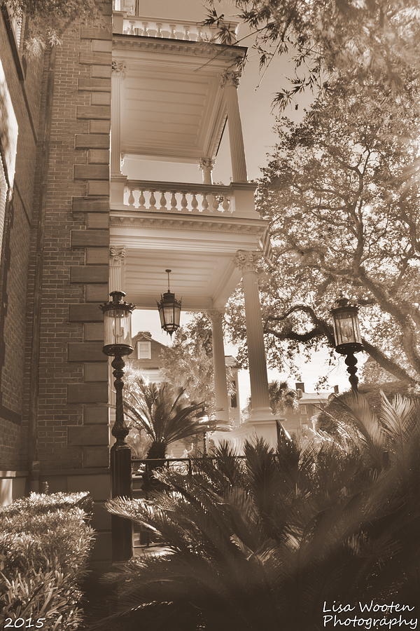 Calhoun Mansion Charleston S C Sepia Photograph by Lisa Wooten