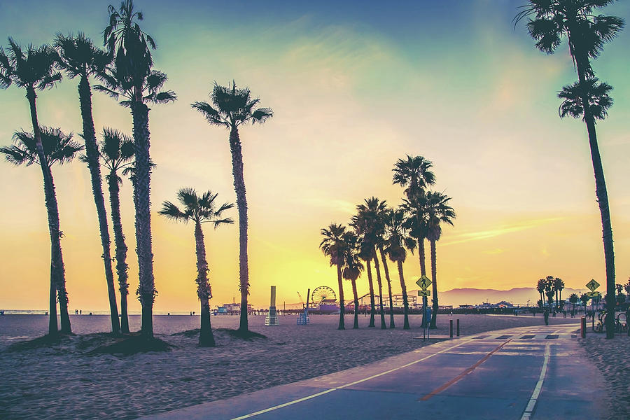 Venice Beach Photograph - Cali Sunset by Az Jackson