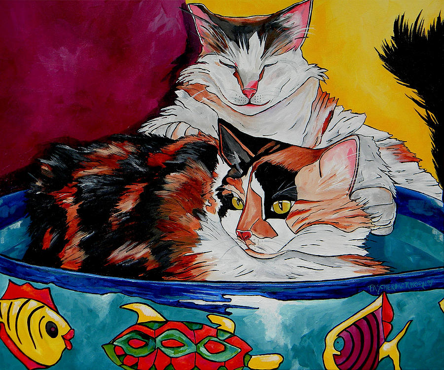Calico And ET Painting by Patti Schermerhorn